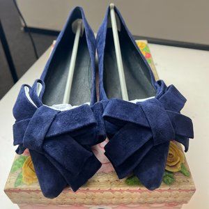 NIB Jeffery Campbell Navy Suede Flats